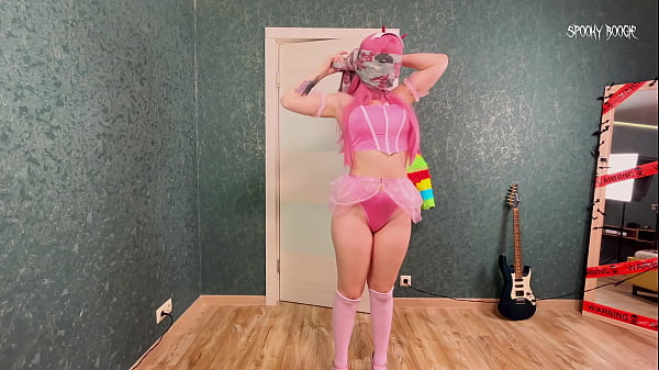 Pervert girl zero two breaks pinata gets naked and talks dirty to you