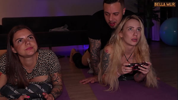 I m playing video games with my friendwhile my Italian neighbor takesturns fucking us