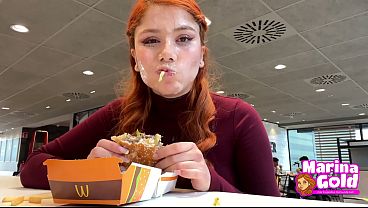 Sperm Covered Teen Eats Mcdonalds thumbnail
