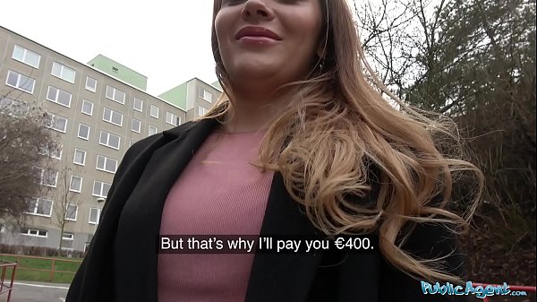 Public Agent Russian shaven pussy fuckedfor cash