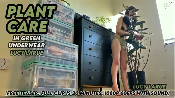 Watch me clean in just my underwear? 