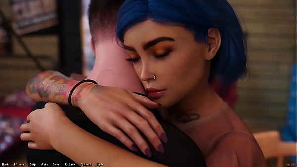 Play MP4 - Being A DIK &num;205 - Talking To The Busty Pierced Blue Hair Grunge Girl About Our Feelings