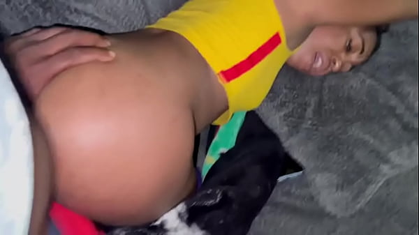 family drama - 18 year old petite girl sneak guy in to fuck her ass hole and pussy with big black cock 