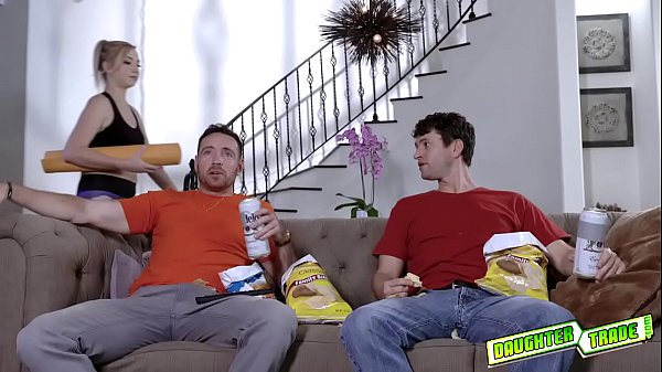 Horny Teens Kinsley And Zoey Teases Their Daddies With Their Tight Pussies thumbnail