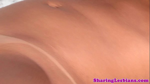 Busty_lesbian couple in shower licking_clit