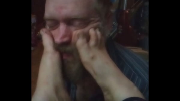 Toe fucked in the nose hole 