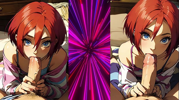 Pixai artwork rendered blowjobs