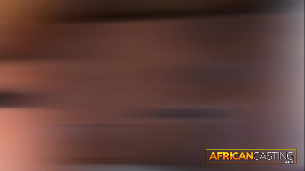 Ebony amateur whore gets fucked at first casting