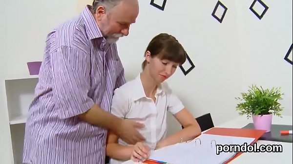 Sweet gets teased and fucked by her older schoolteacher 