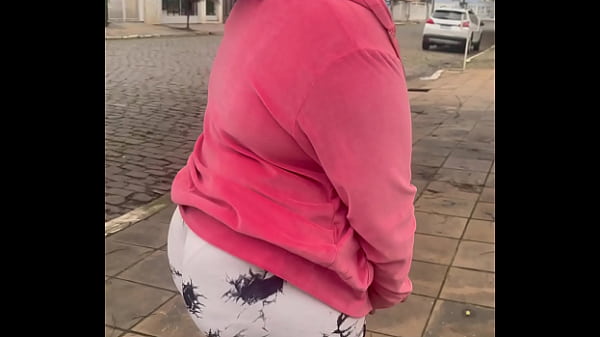 Chubby girl farting in public while walking &ndash; can&rsquo;t hold it 