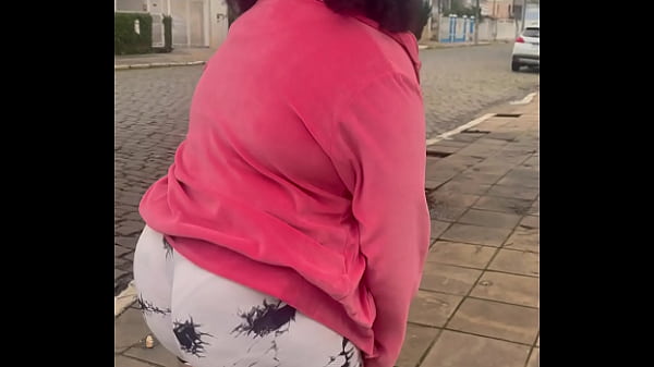 Chubby girl farting in public while walking &ndash; can&rsquo;t hold it 