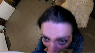 Shiny Leggings Cameltoe Dance, Deepthroat And Cum On My Pussy thumbnail