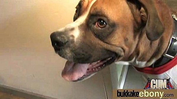 Group ebony blowjob and fucking ending with facial cumshot 24 