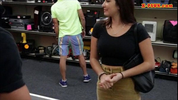 Pretty_amateur_coed flashes hernice tits n fucked for_money