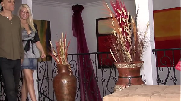 Nonton My Wife An Unfaithful Slut With Two Provocative Tits And Golden Hair Jumps On A Big Cock With Her Pussy thumbnail