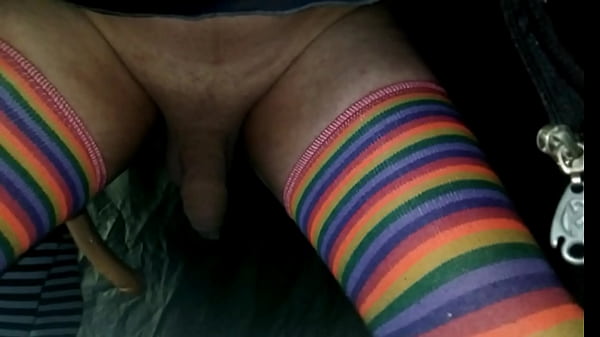 Woman pegging with strap on fucks guy with female panties and ejaculates without touching herself 