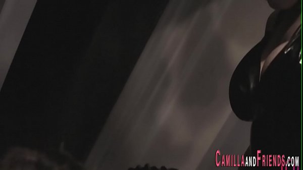 Kinky tgirl tugging her cock