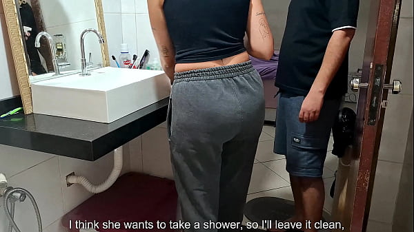 Catchingthe maid in thebathroom while_the wifesunbathes