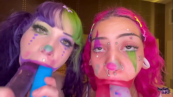 Slutty clown bounce mischief & making out