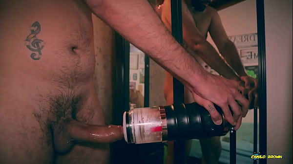 Big Uncut Cock Latino Camilo Brown Fucking Fleshlight Shooting A Big Load And Eating His Own Cum thumbnail