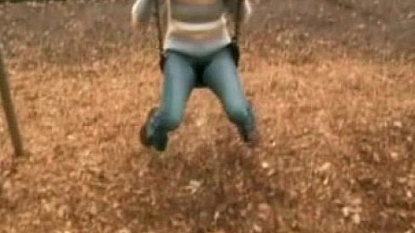 Girl peeing to her jeans in public