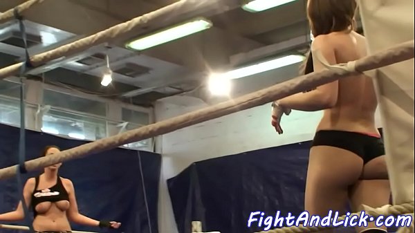 Busty lezzie wrestling with cuteeurobabe