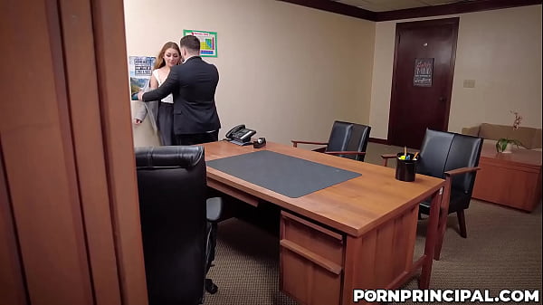 Play MP4 - Pervy principal Peter Green fucks Kira fox mouth moving on to her luscious pussy and fucking her over the office table