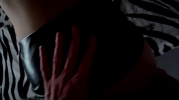 Skinny girl blowjob doggystylewith minileather skirt_POV