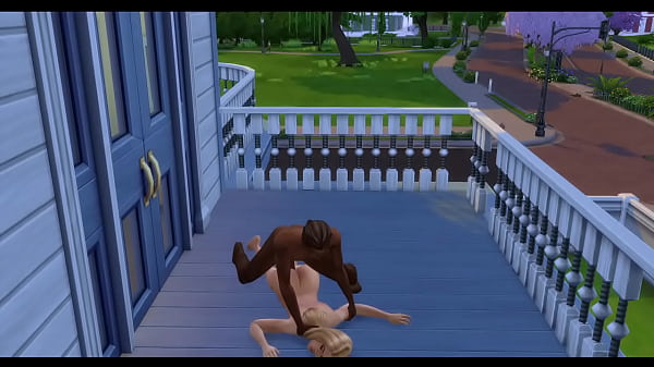 Kate upton takes on a bbc on her balcony