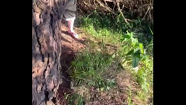 A Redhead Boy Went for a Pee in the Woods and His Friend Followed Him
