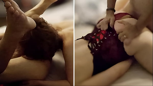 1694 white slut in red and black_corset red satinpantiesblowjobrimminganal gystyle fucking