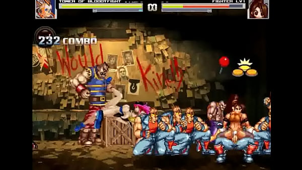 Play MP4 - Hentai Mugen Level 1 Fighter Gangbang