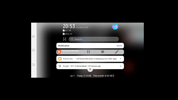 bottom on Video call