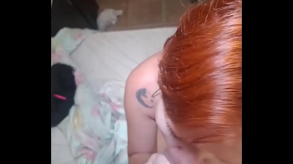 Play MP4 - The redhead appears on webcam swallowing her cousin's cock&comma; getting spanked on the ass&comma; smiling&comma; and taking her cousin's cum in her mouth