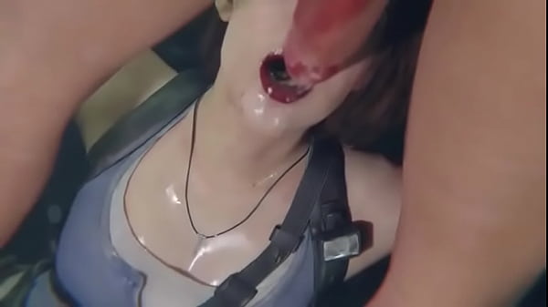 Jill Valentine blows dick 