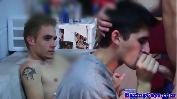 Cocksucking twink student gets assfucked 