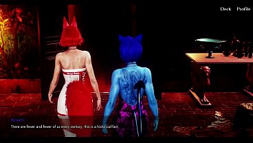 Furrhouse 8 Ophelia and David Interrupted Moment Hannas Garden Invitation Visual Novel Gameplay 