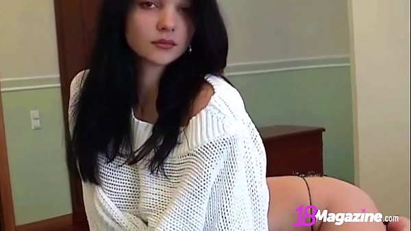 Smoking Hot Brunette Katie Fey Teases In_Sweater_Thong