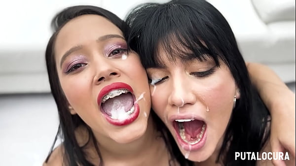 Putalocura - Culonas Colombianas Lia Ponce Y Yenifer Chac&oacute;n Comparten Semen En Sucio Bukkake thumbnail