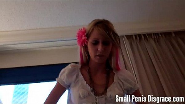 I can barely even see your tiny cock sph