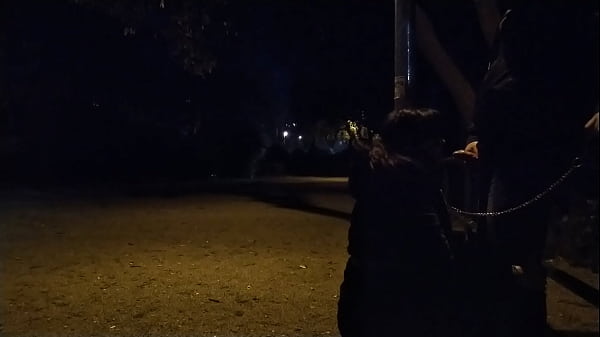 Wife sucking dickon a leash