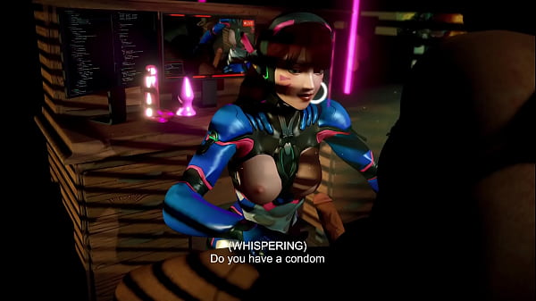 Playful bitch D.Va uses her sexy body and popularity to get quick cash 