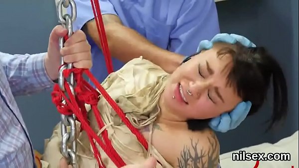 Wacky cutie was brought in butt hole loony bin forawkward treatment