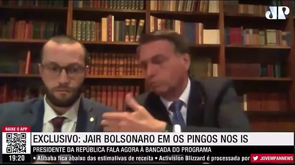 Bolsonaro botando no caneco do ministro do tse barroso