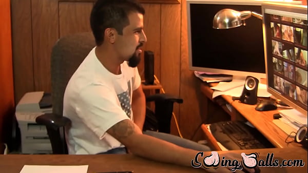 Gay jock masturbating solo furiously 