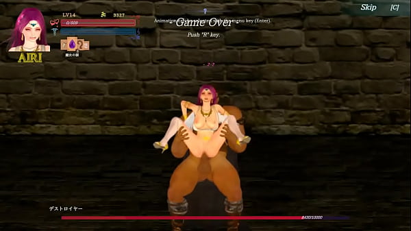 Pink haired woman have sex with a big man in ii erotic hentai game