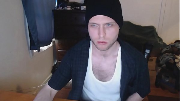 Play MP4 - 9 inch fit white boy strokes and licks cock for the camera