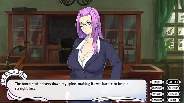 Narumi secretly sucks her master's cock while he's interrogated maid mansion 