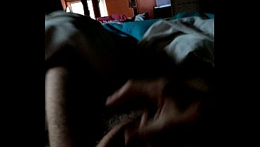 Fat hairy morning wank