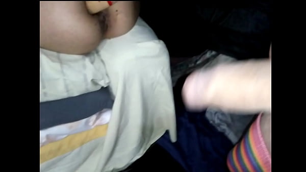 Slutty friend anal with crossfriend slutty anal with guy in multicolored women's clothing cumshot on ass latina brunette